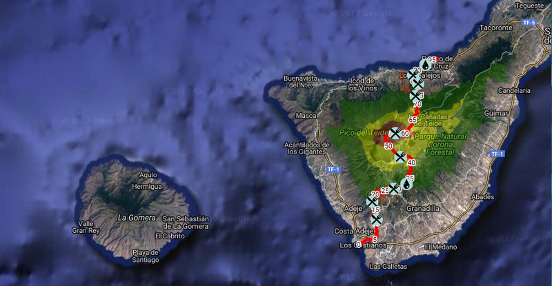 Estas son las 60,2 millas que recorrerá María Lorena Ramírez en la Ultra Maratón de Tenerife.